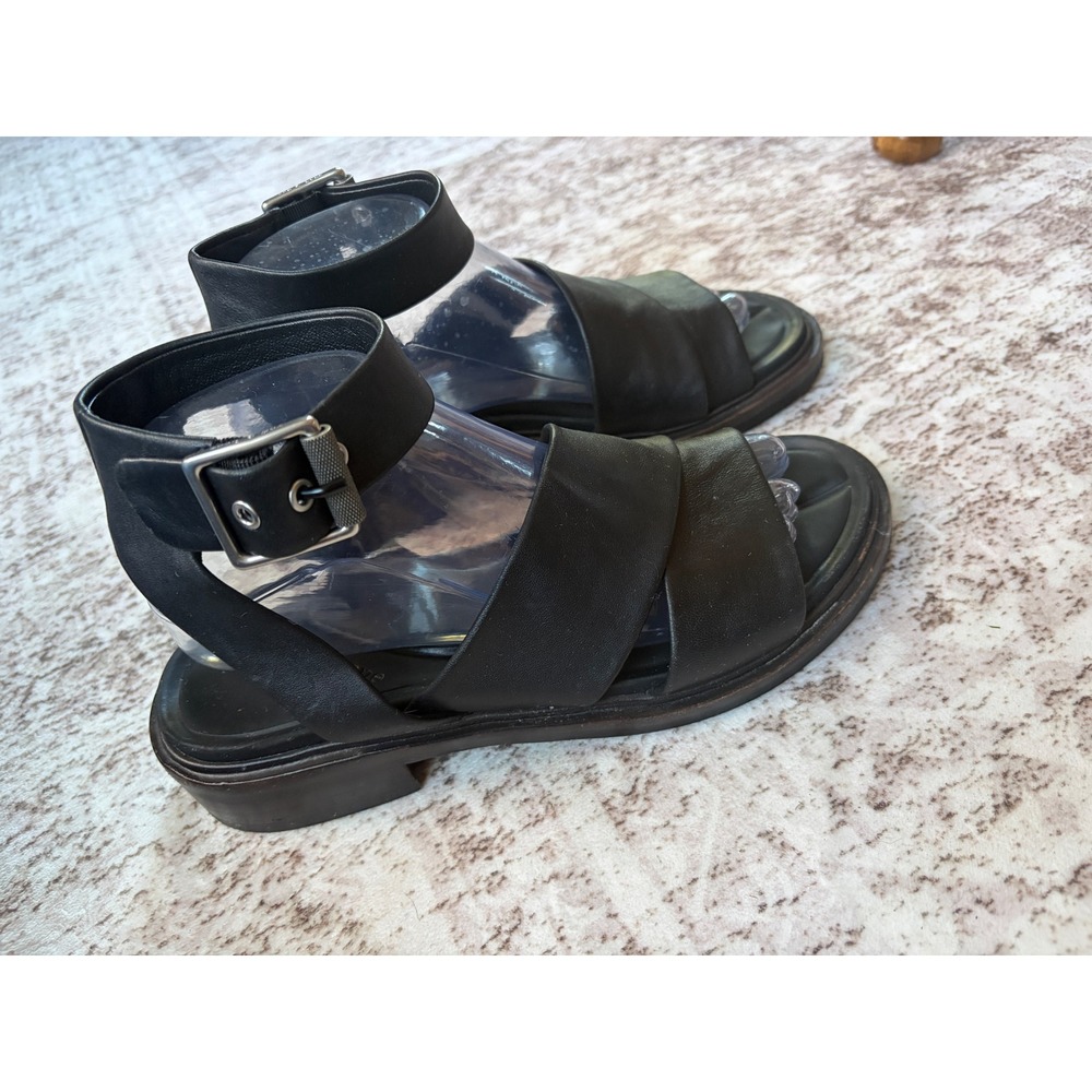 Rag & Bone Slayton Sandal Black Leather Size 9